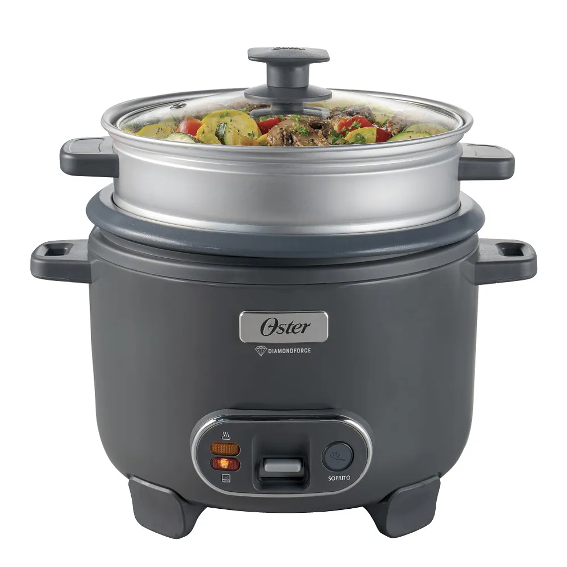ARROCERA, 3 EN 1, 10 TAZAS DE CAPACIDAD, CON FUNCIÓN DE SOFRITO, VAPORERA, RECUBRIMIENTO ANTIADHERENTE OSTER DIAMONDFORCE, CKSTRC10DFSKE 2