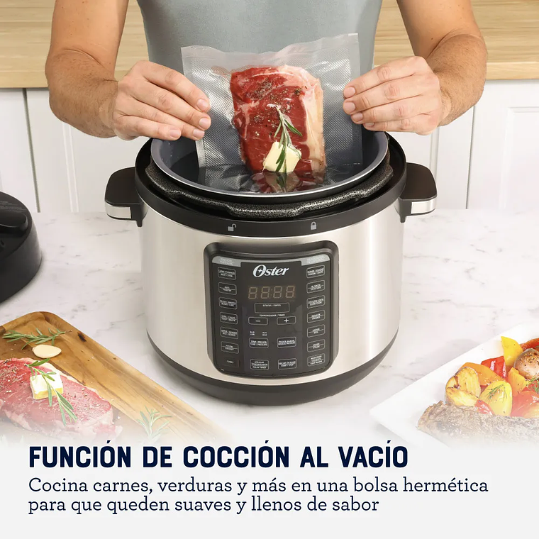 MULTIOLLA, TURBO, 7.5 L DE CAPACIDAD, CON 14 FUNCIONES PREDETERMINADAS, RECUBRIMIENTO OSTER DIAMONDFORCE, CKSTPCECT75DF 4