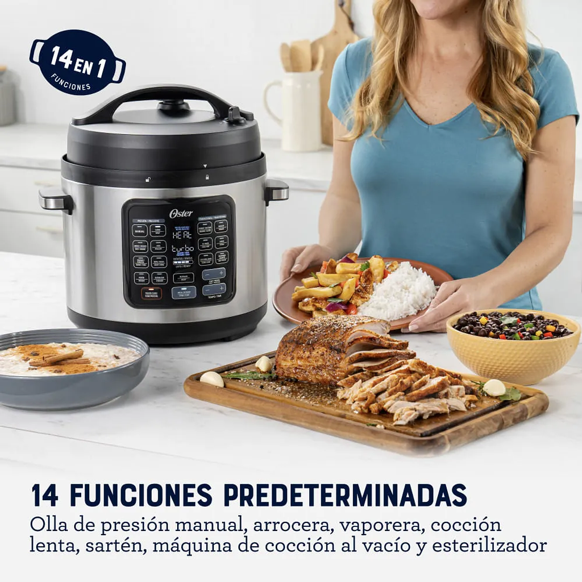 OSTER MULTIOLLA TURBO, 5.7L DE CAPACIDAD DIAMONDFORCE CKSTPCECT57DF 4