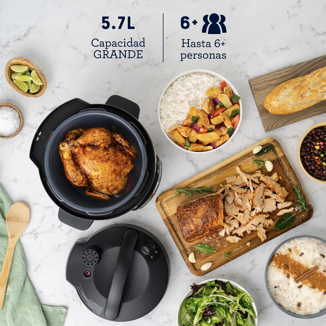 OSTER MULTIOLLA TURBO, 5.7L DE CAPACIDAD DIAMONDFORCE CKSTPCECT57DF 8