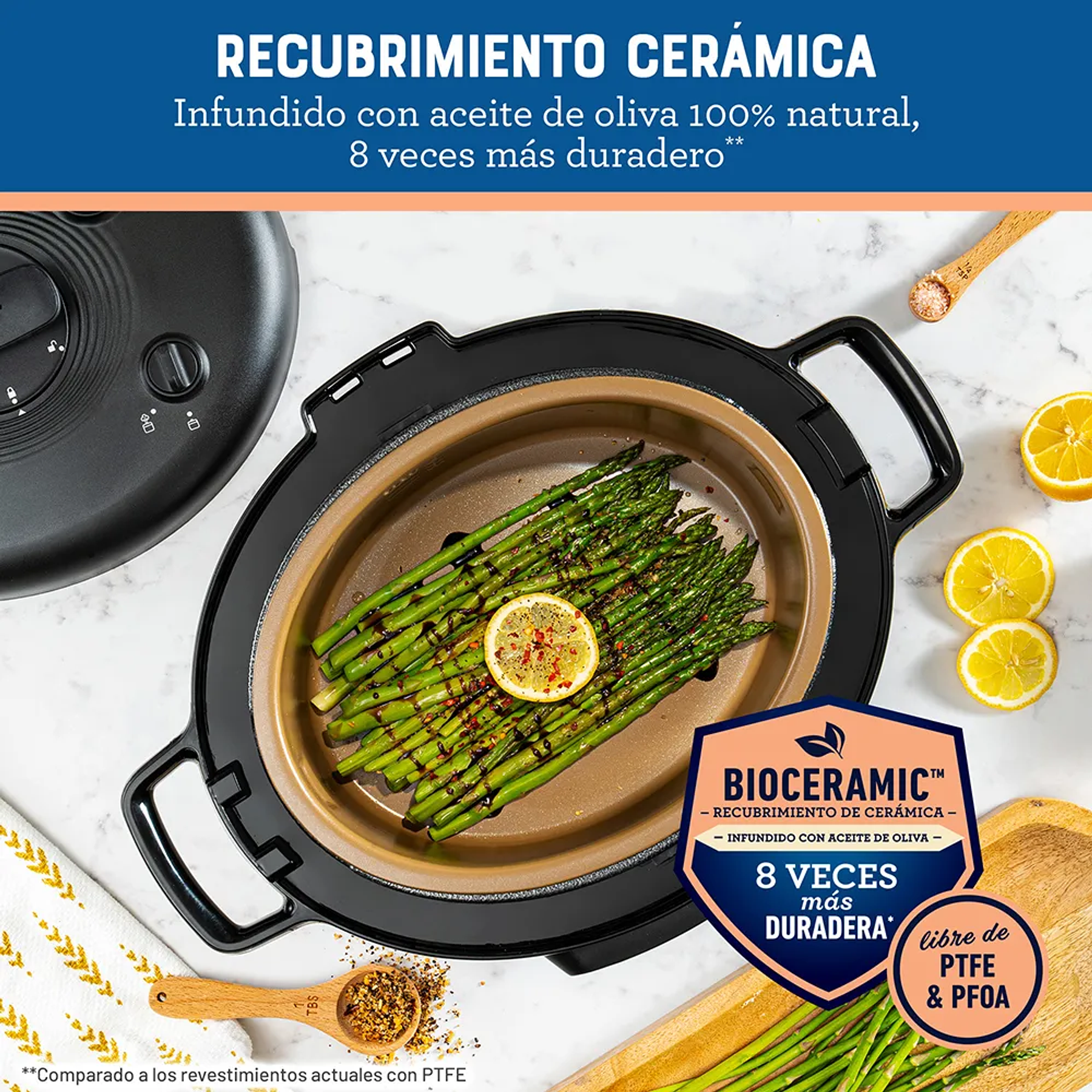 MULTI-OLLA RÁPIDA OVALADA DE 5.7L CON 15 FUNCIONES OSTER CKSTPCECOV57