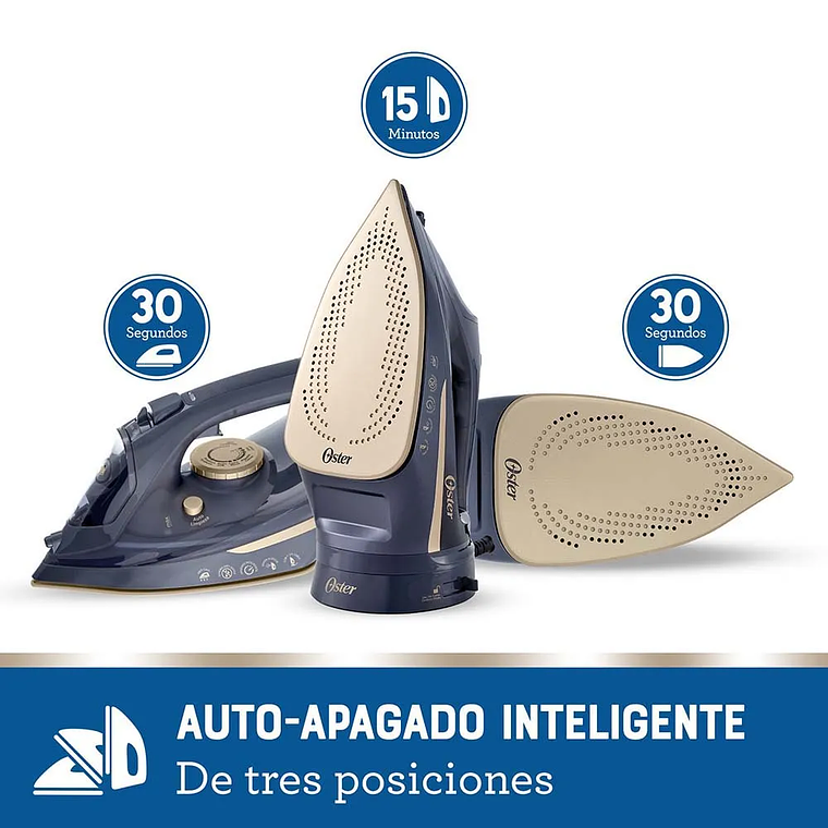 PLANCHA DE VAPOR INALÁMBRICA OSTER 2 EN 1 CON SUELA DE CERÁMICA GCSTCC5000 11
