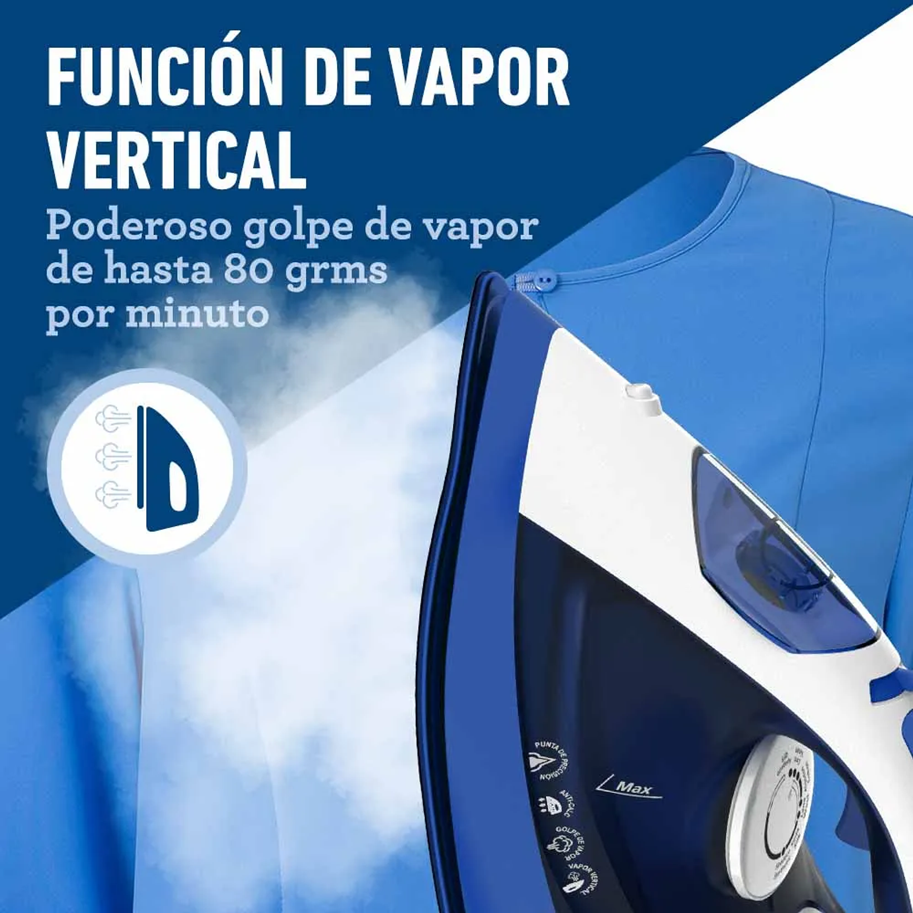 PLANCHA DE VAPOR OSTER CON BASE ANTIADHERENTE GCSTBS6003