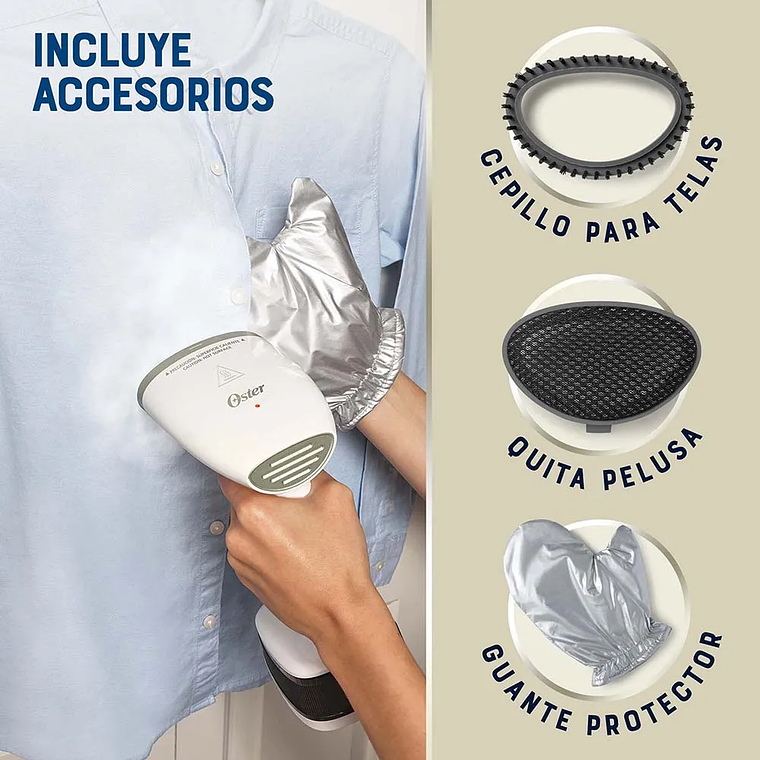 VAPORIZADOR DE PRENDAS DE MANO PLEGABLE OSTER GCSTFS200 5