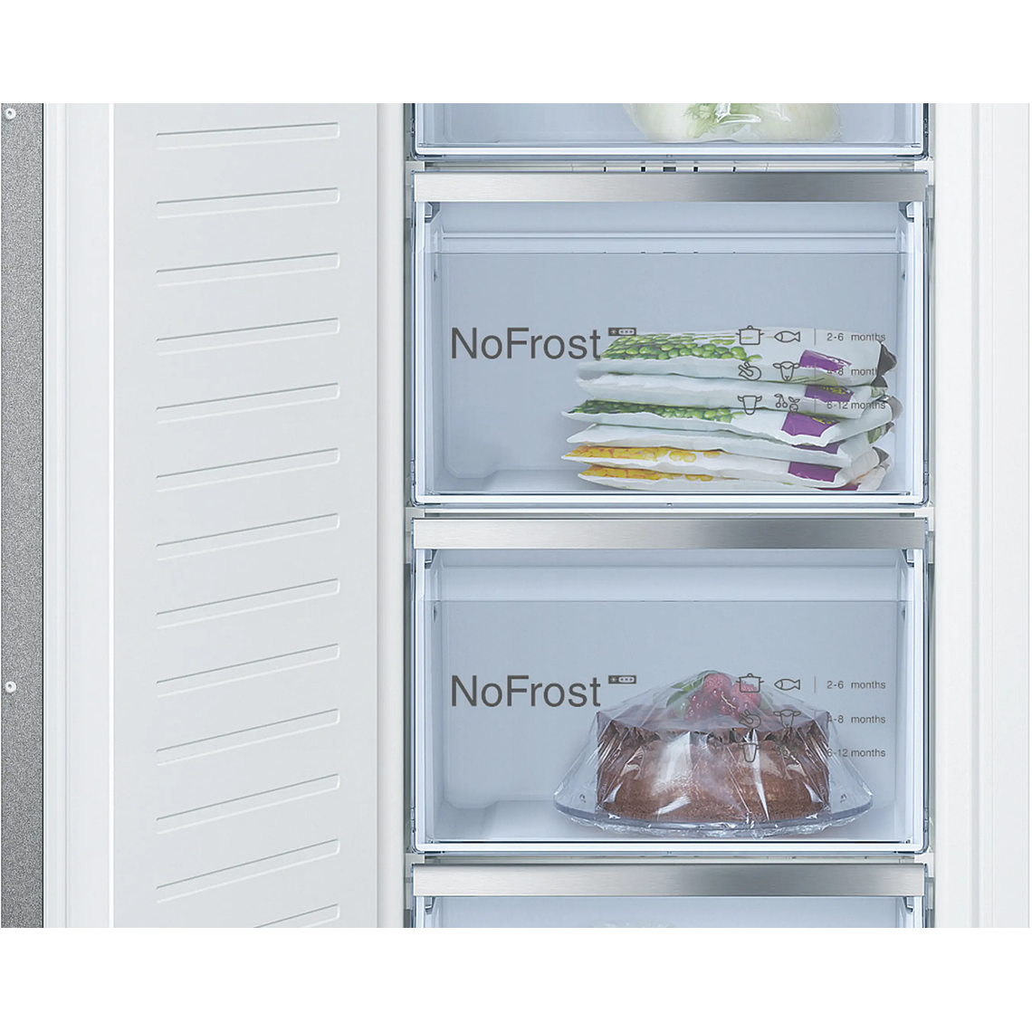 Serie 6, Congelador integrable, 177.2 x 55.8 cm, Cierre SoftClose con puerta fija 4