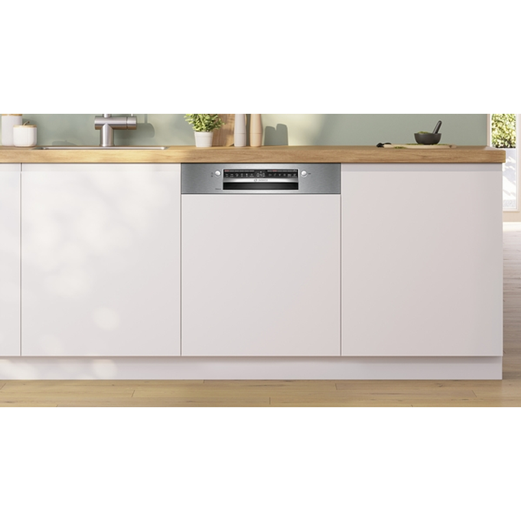 Lavavajillas Bosch Serie 4 SMI4HVS14E | Semi-integrable | Inox Panel | Home Connect 2