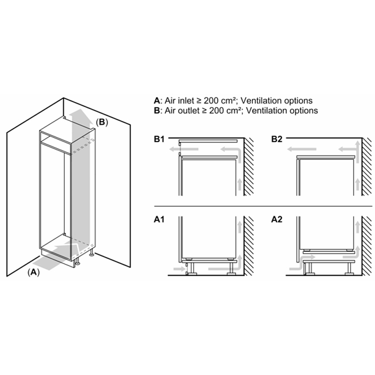 iQ500 Congelador integrable Cierre SoftClose 9