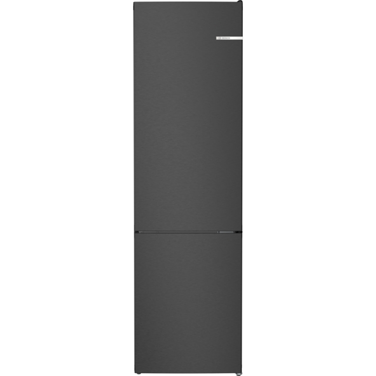 Serie 4 Frigorífico combinado de libre instalación 203 x 60 cm Acero Negro 1