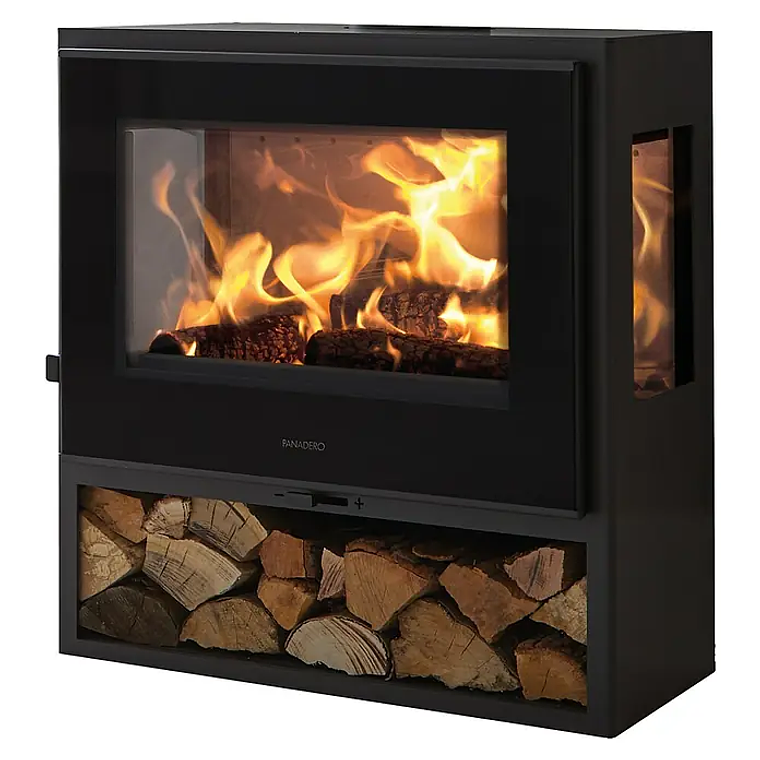 Estufa de Leña Panadero Java 3V 5.9kW 3 Cristales 1