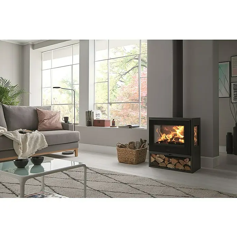 Estufa de Leña Panadero Java 3V 5.9kW 3 Cristales 2