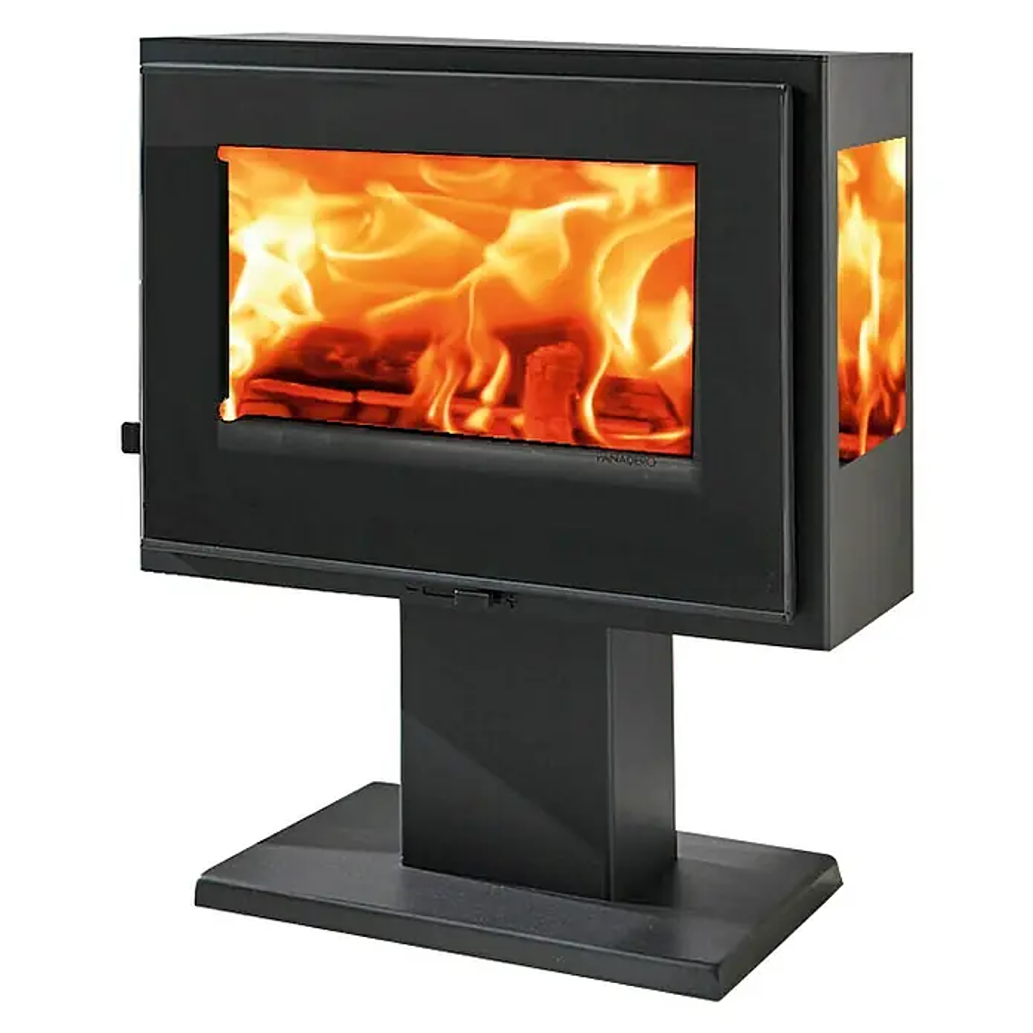 Estufa de Leña Atlantic 3V Panadero 5.9kW Triple Vista 1