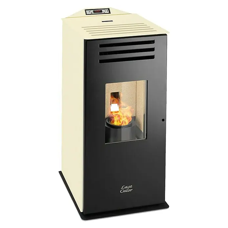 Estufa de Pellets Last Calor Anna 7.1 kW Crema y Negro 1