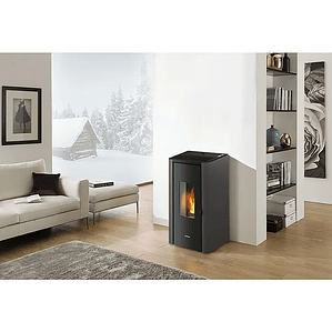 Estufa de Pellets FreePoint Indigo 7 kW Antracita