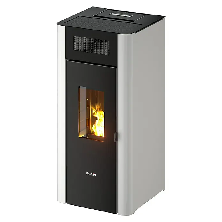 Estufa de Pellets FreePoint Amaranto 9 kW Blanco 1