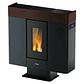 Estufa de Pellets FreePoint Moon 10 kW Wifi Canalizable Negro/Moka - Miniatura 1