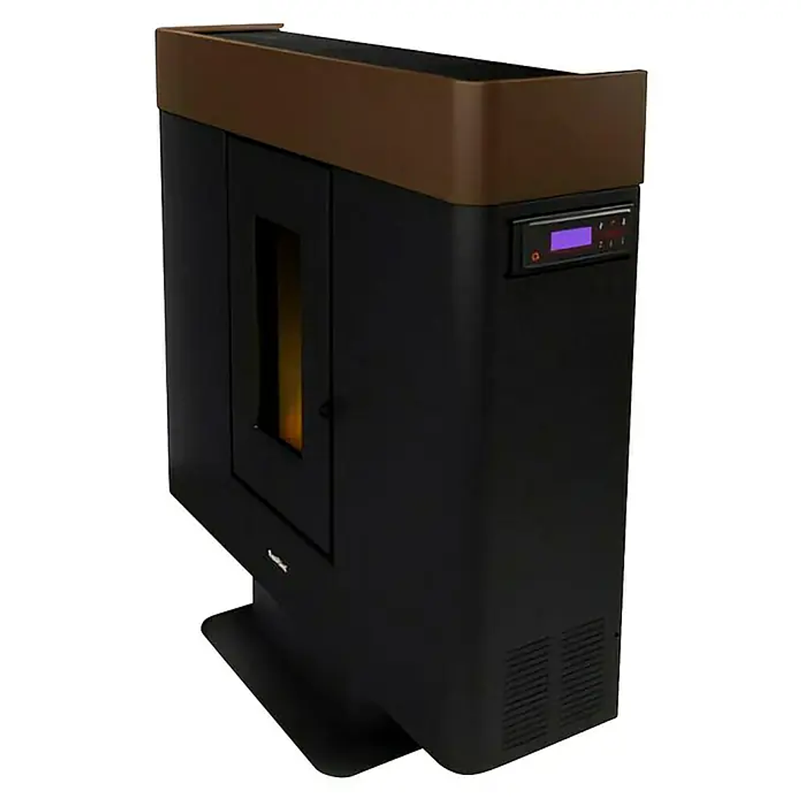 Estufa de Pellets FreePoint Moon 10 kW Wifi Canalizable Negro/Moka 2