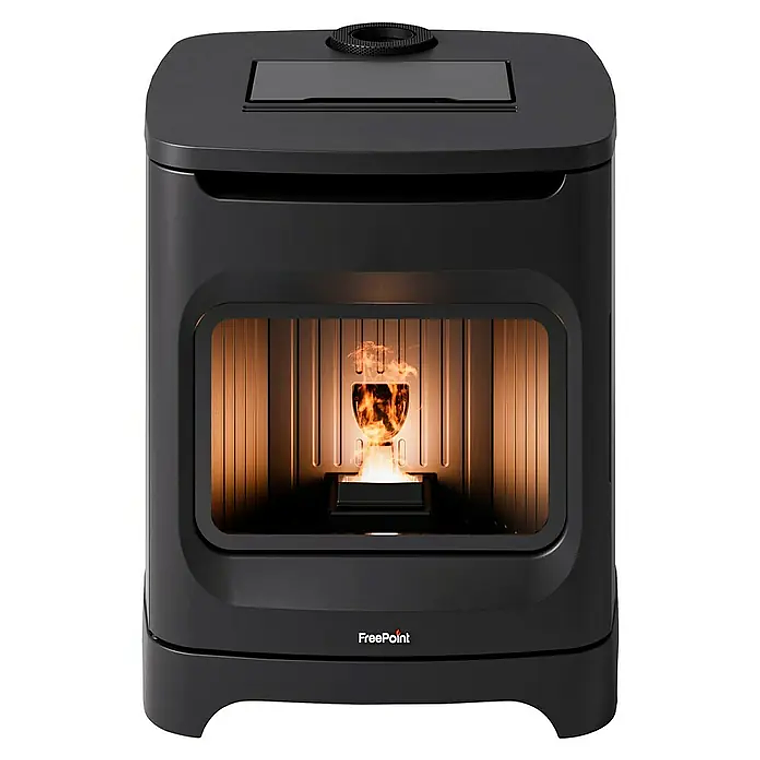 Estufa de Pellets FreePoint Flos 6 kW Wifi Negro 2