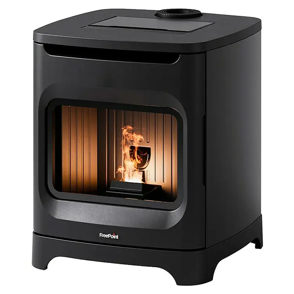 Estufa de Pellets FreePoint Flos 6 kW Wifi Negro 1