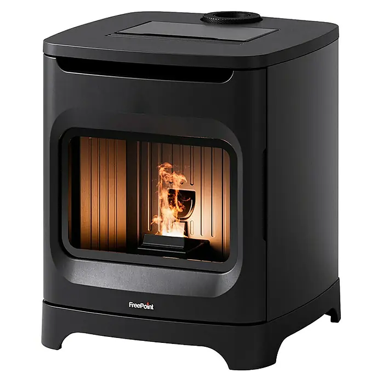 Estufa de Pellets FreePoint Flos 6 kW Wifi Negro 1