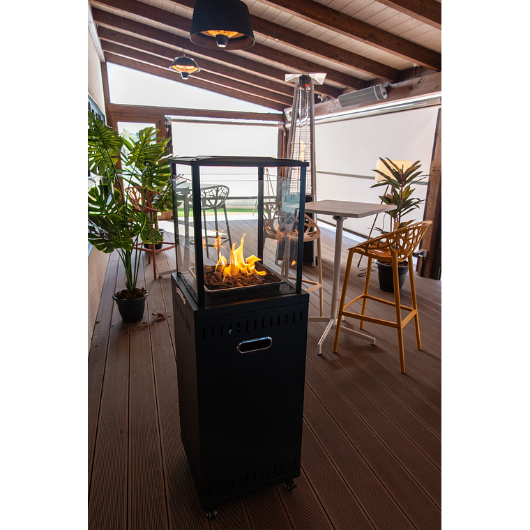 Estufa de Gas para Exterior BRITEC Samoa Acero Inoxidable 2