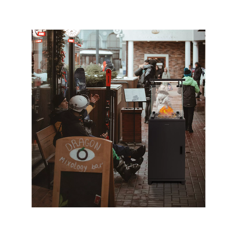 Estufa de Gas Exterior PG-QH13 13kW | Cobertura 16m² 2