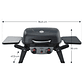 Parrilla a Gas de Sobremesa Portátil Kekai Erie 5kW + Kit Carro Plegable Travel Black Edition - Miniatura 2