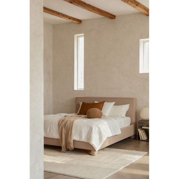 Cama en tela chenilla gruesa Jokin 1