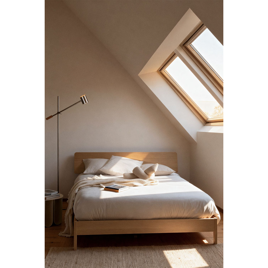 Cama para colchón 160x200cm en madera Gellis 1