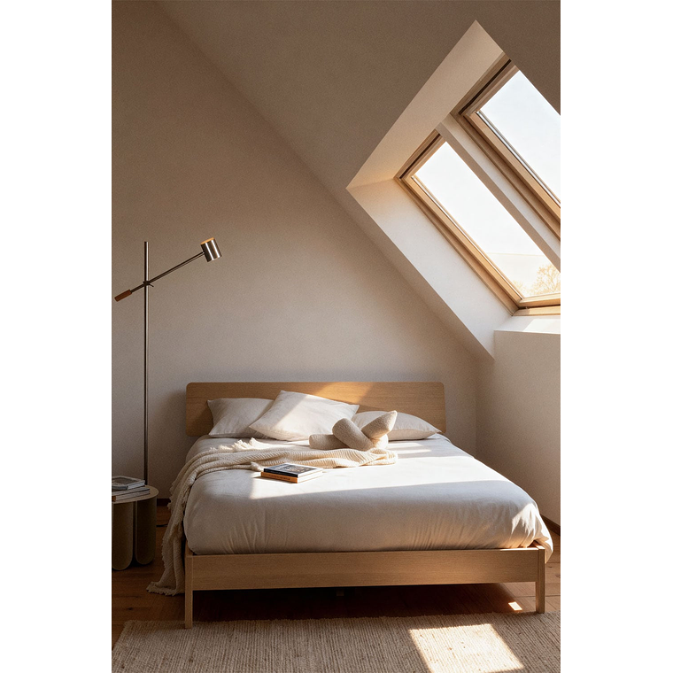 Cama para colchón 160x200cm en madera Gellis 1