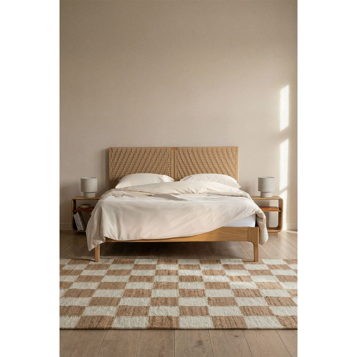 Cama para colchón 160x200cm en madera Vaneysa 1