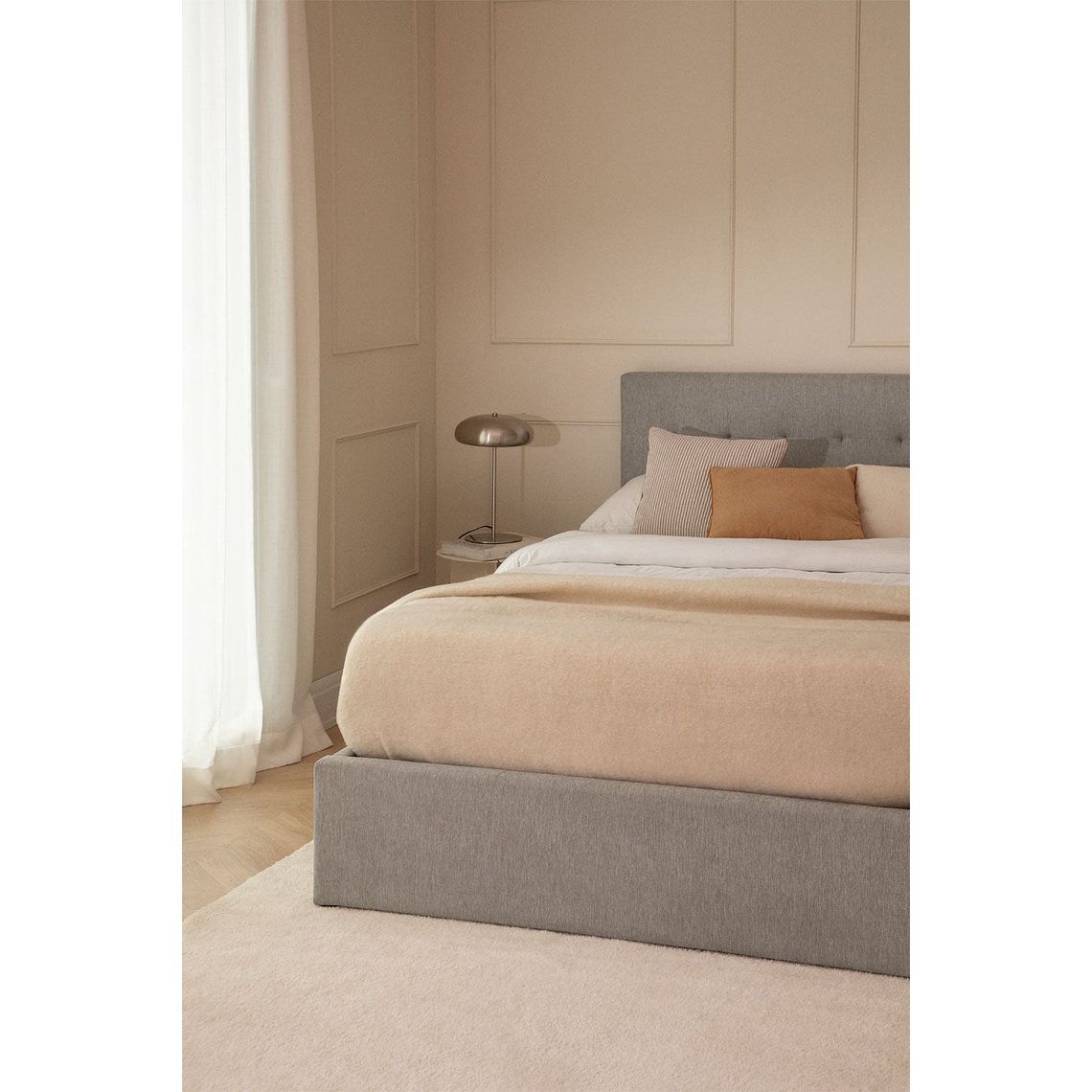 Cama tapizada con canapé abatible Abiel 1