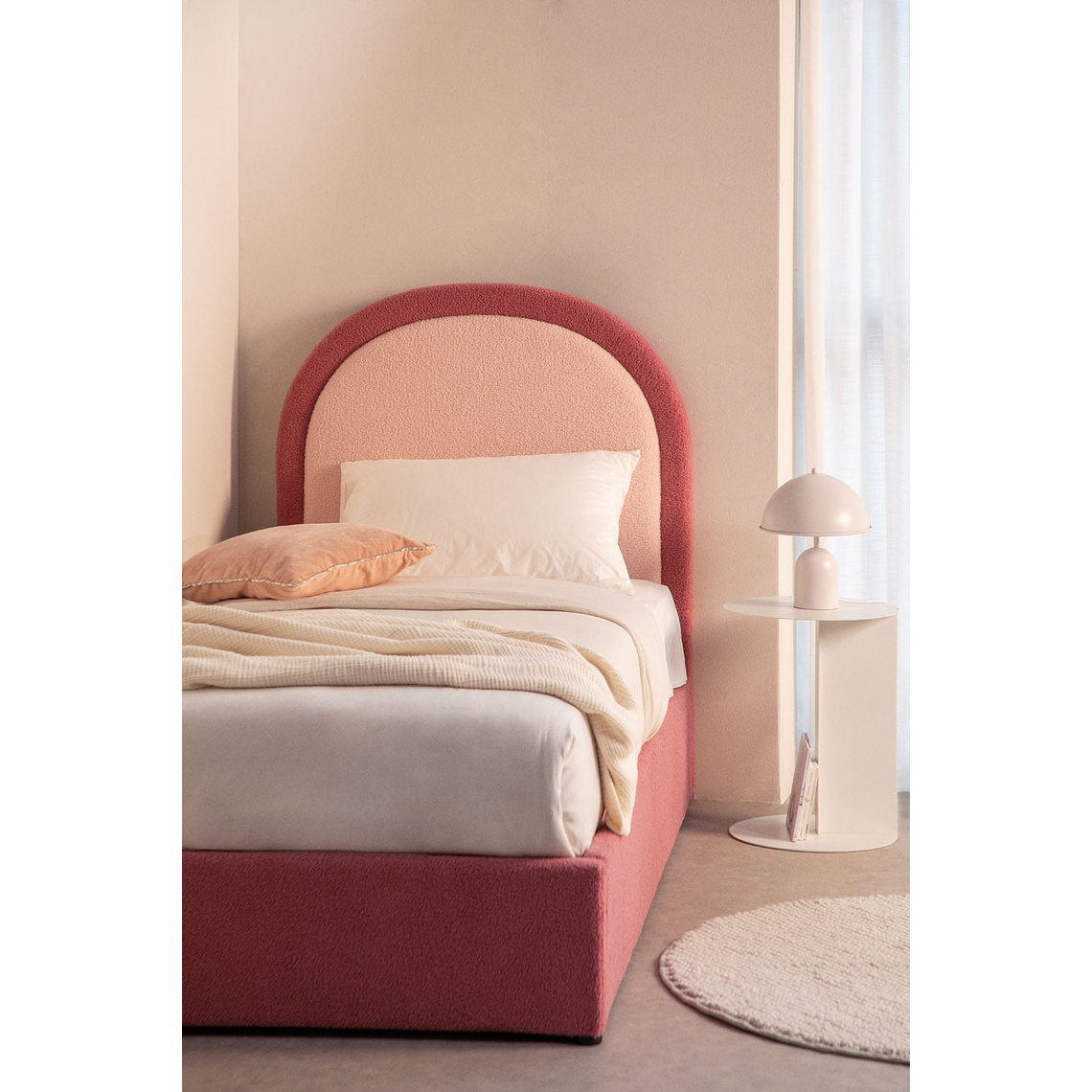 Cama con canapé abatible en borreguito Kalwa 1