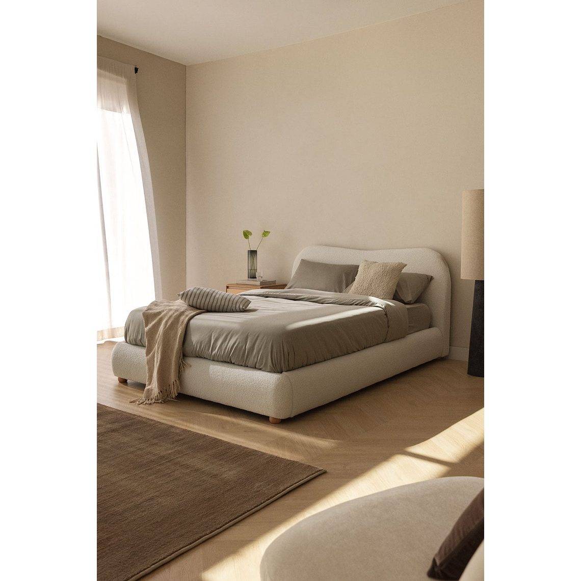 Cama con canapé abatible tapizada Winselet 1