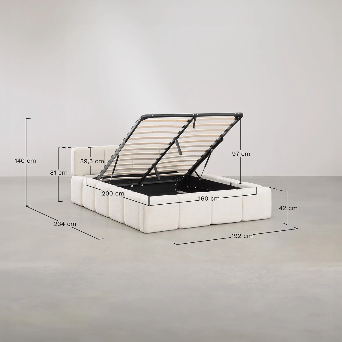 Cama Jolcem: Almacenamiento Inteligente con Diseño Contemporáneo 10