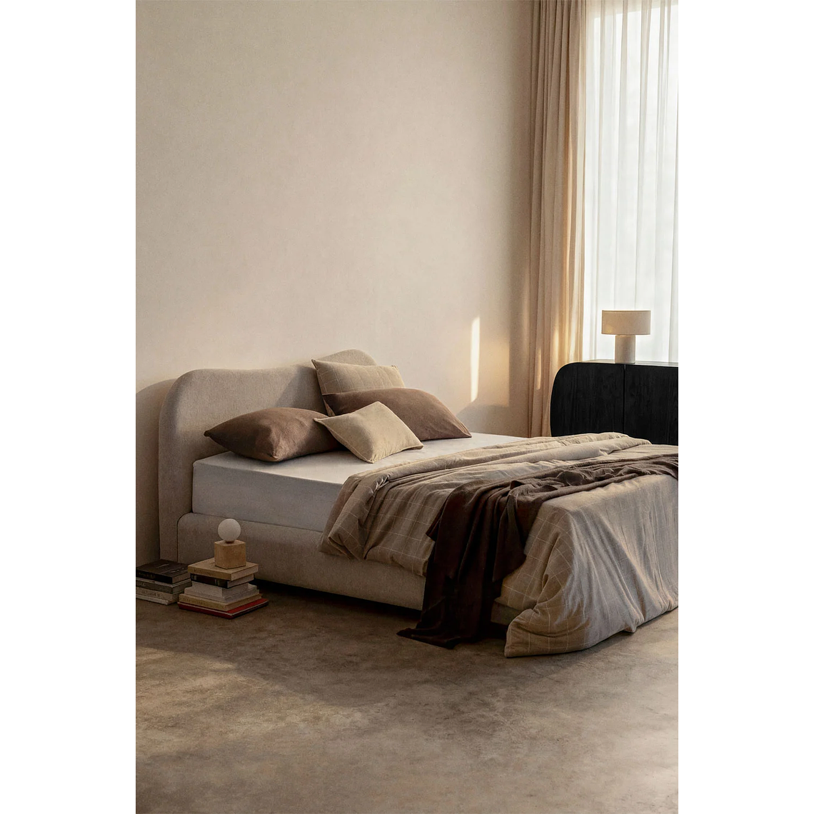 Cama Winselet: Elegancia Atemporal y Almacenamiento Invisible 1