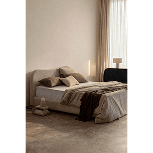 Cama con canapé abatible tapizada Winselet