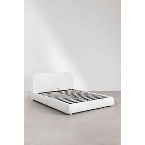 Cama con canapé abatible tapizada Winselet