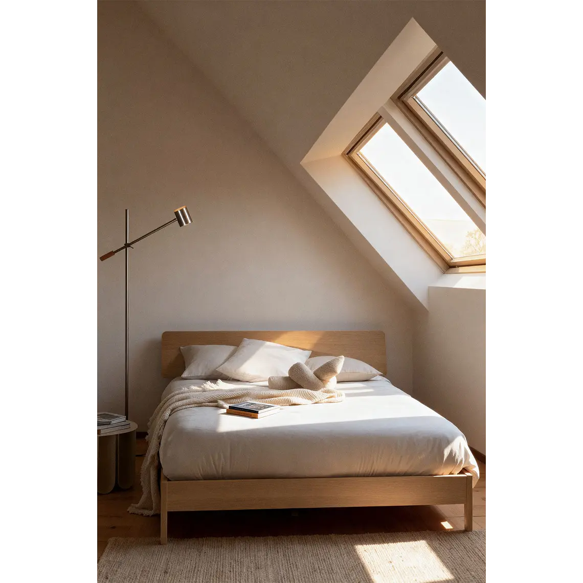 Cama para colchón 160x200cm en madera Gellis 1