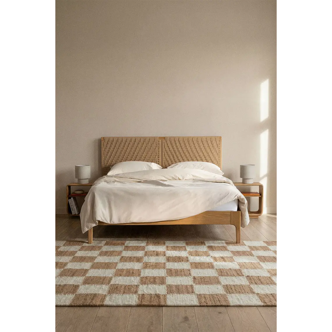 Cama para colchón 160x200cm en madera Vaneysa 1