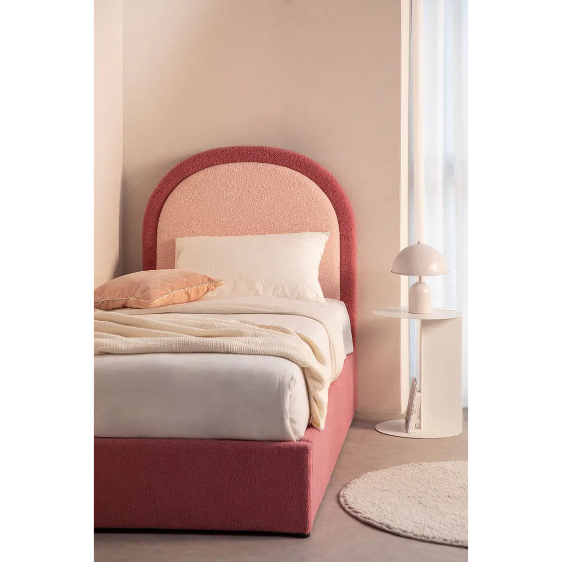 Cama con canapé abatible en borreguito Kalwa 1