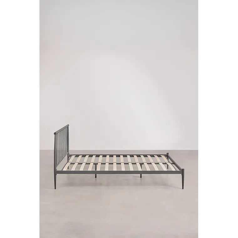 Cama Amaia: Elegancia Industrial en Hierro Forjado 11