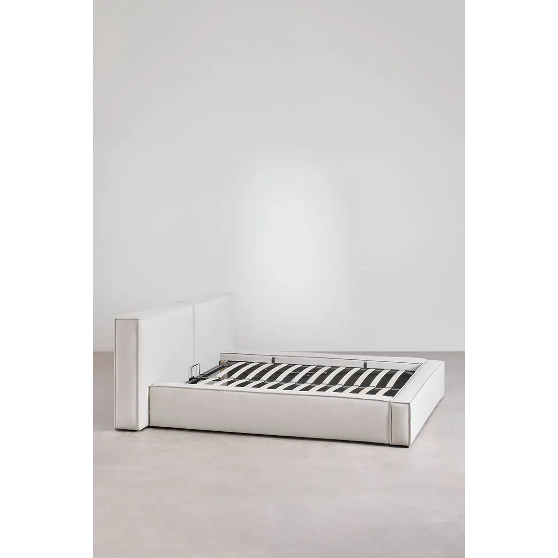 Cama Lunari: Confort Premium en Chenilla Blanco Roto 2