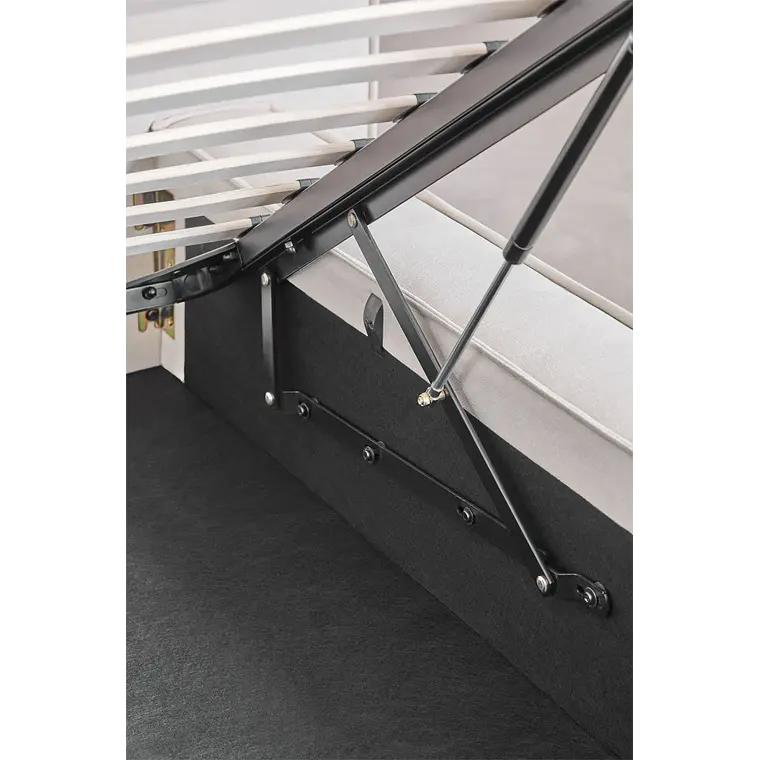 Cama Lunari: Confort Premium en Chenilla Blanco Roto 8