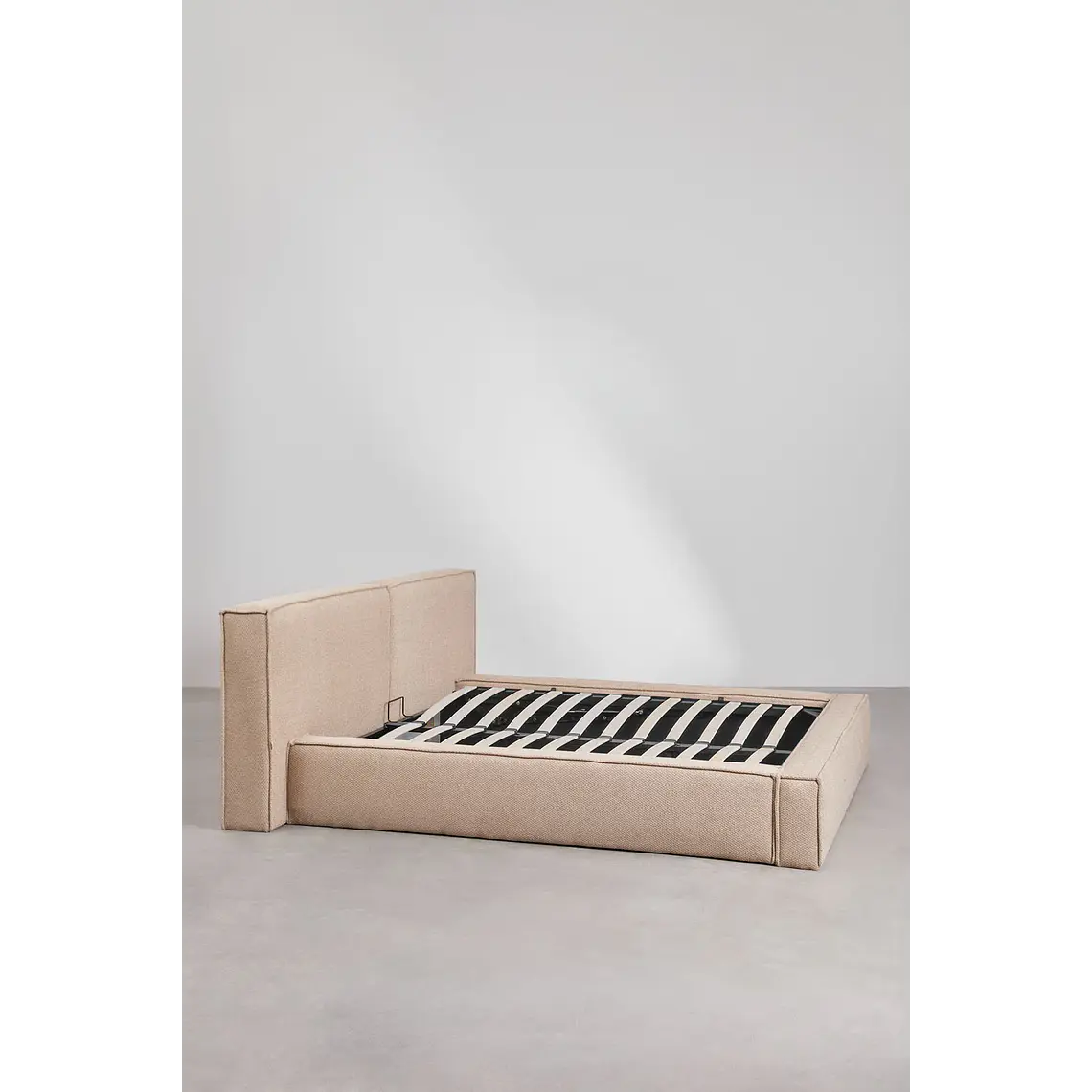 Cama Lunari: Confort Premium en Chenilla Blanco Roto 12