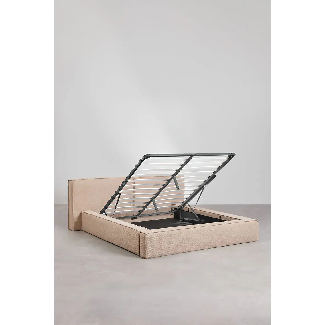 Cama Lunari: Confort Premium en Chenilla Blanco Roto 13