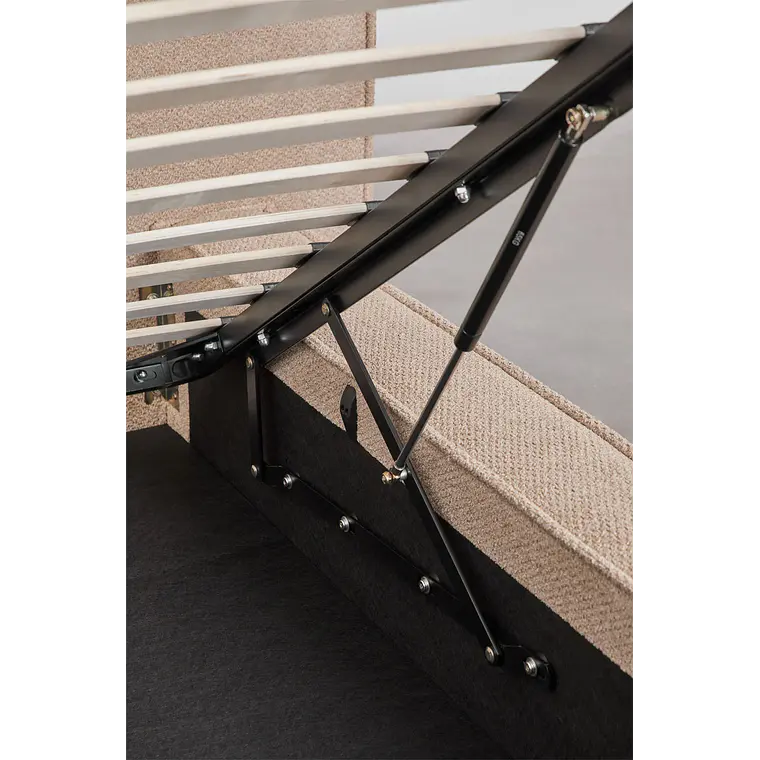 Cama Lunari: Confort Premium en Chenilla Blanco Roto 15