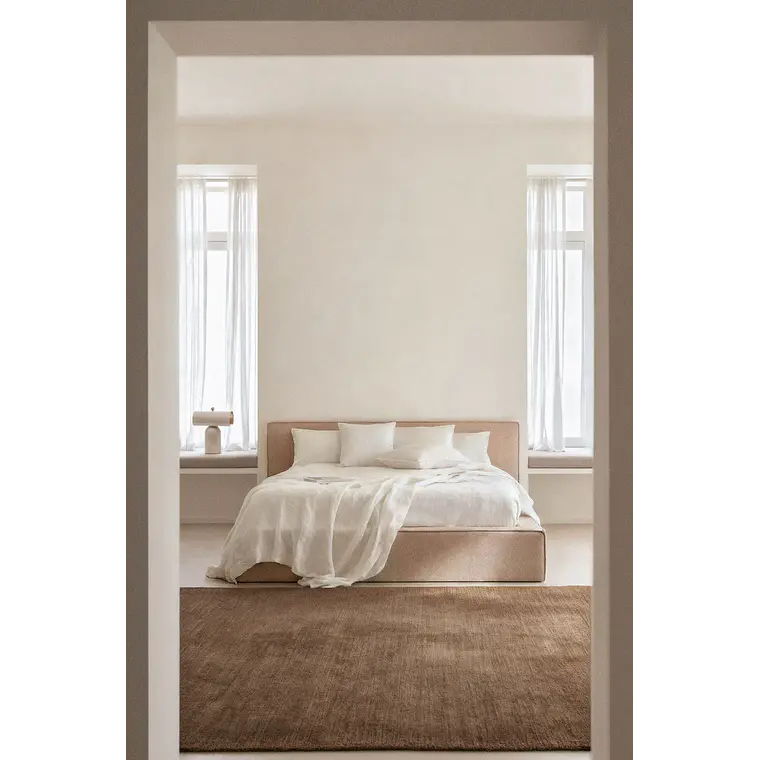 Cama Lunari: Confort Premium en Chenilla Blanco Roto 10