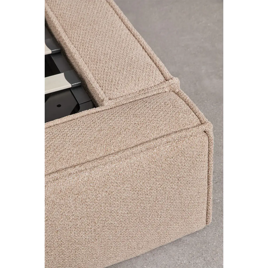 Cama Lunari: Confort Premium en Chenilla Blanco Roto 17