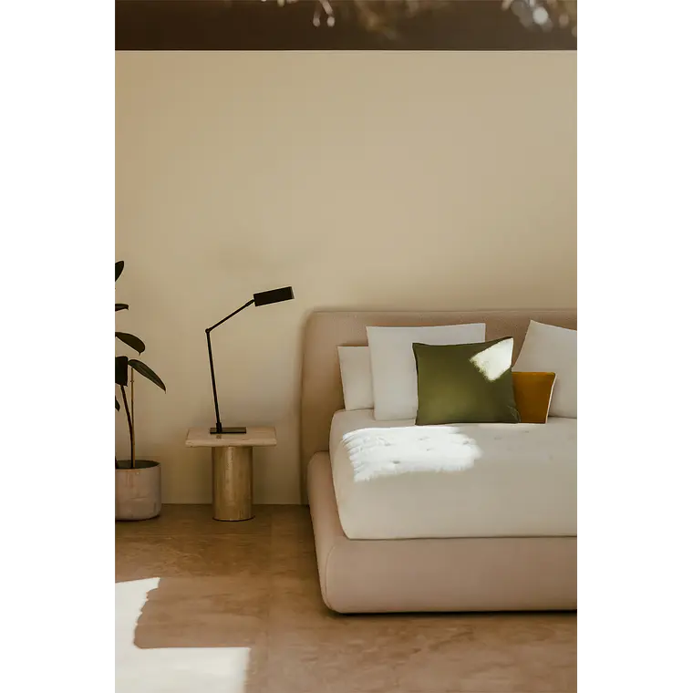 Cama Norena: Canapé Abatible en Tela Beige Crema 10