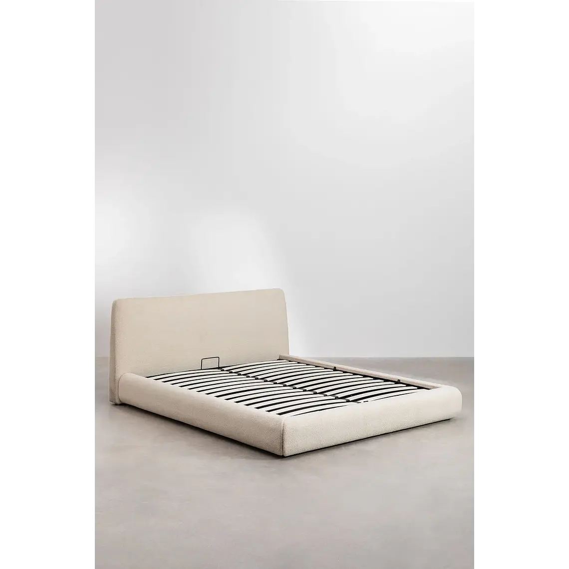 Cama Norena: Canapé Abatible en Tela Beige Crema 11